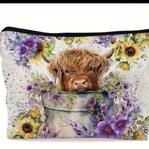 Adorable Cow Cosmetics Makeup/ Every Day Pouch New